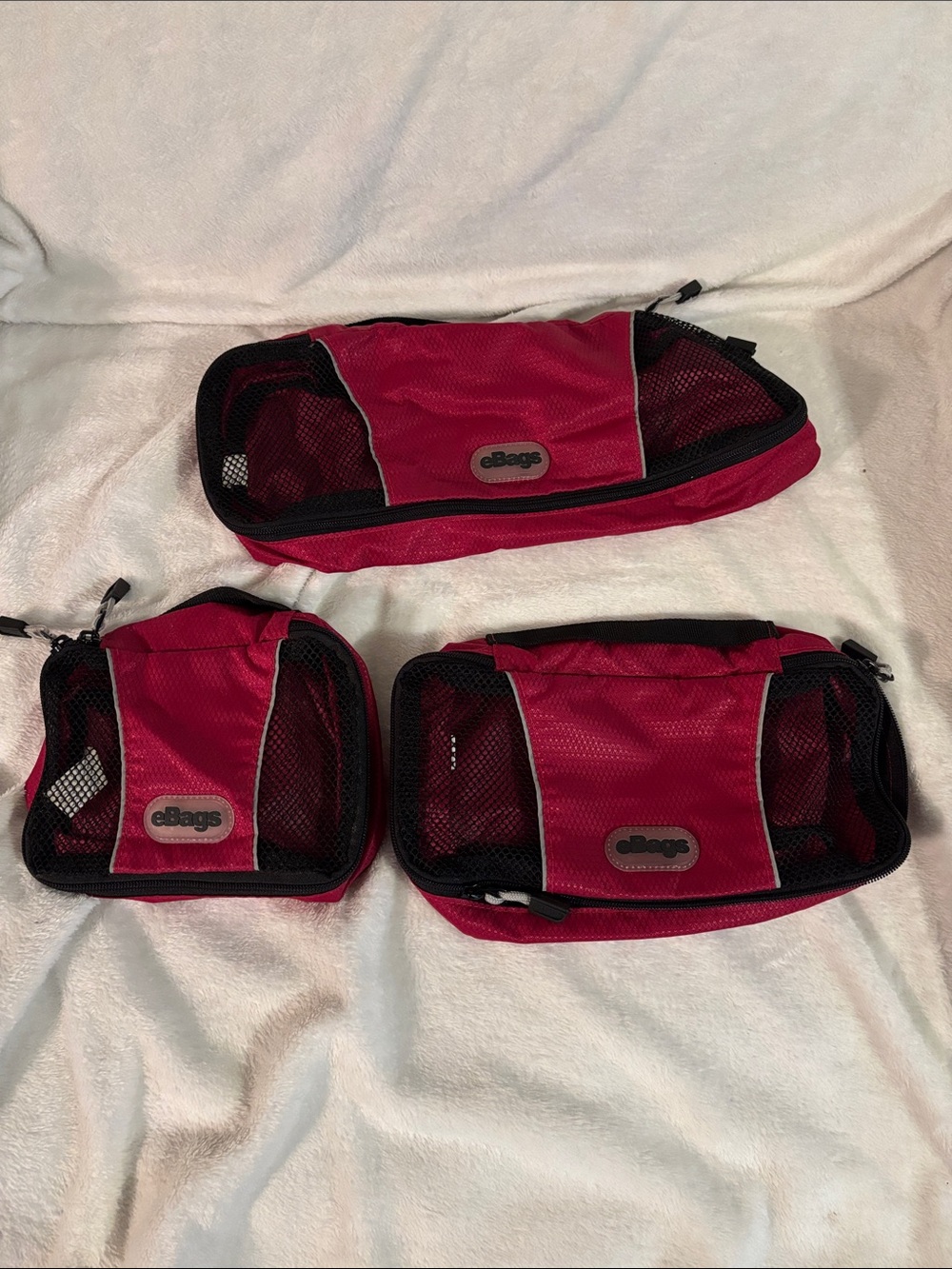 eBags Red Travel Packing Cubes - 3 Piece Set